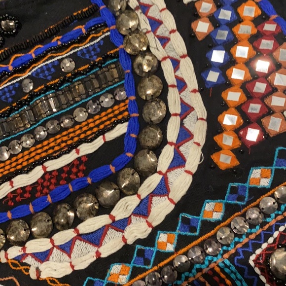 Zara beaded crop top sz S - Picture 3 of 6